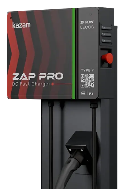 Kazam Zap Pro DC Fast Charger - full product view showing design and interface
