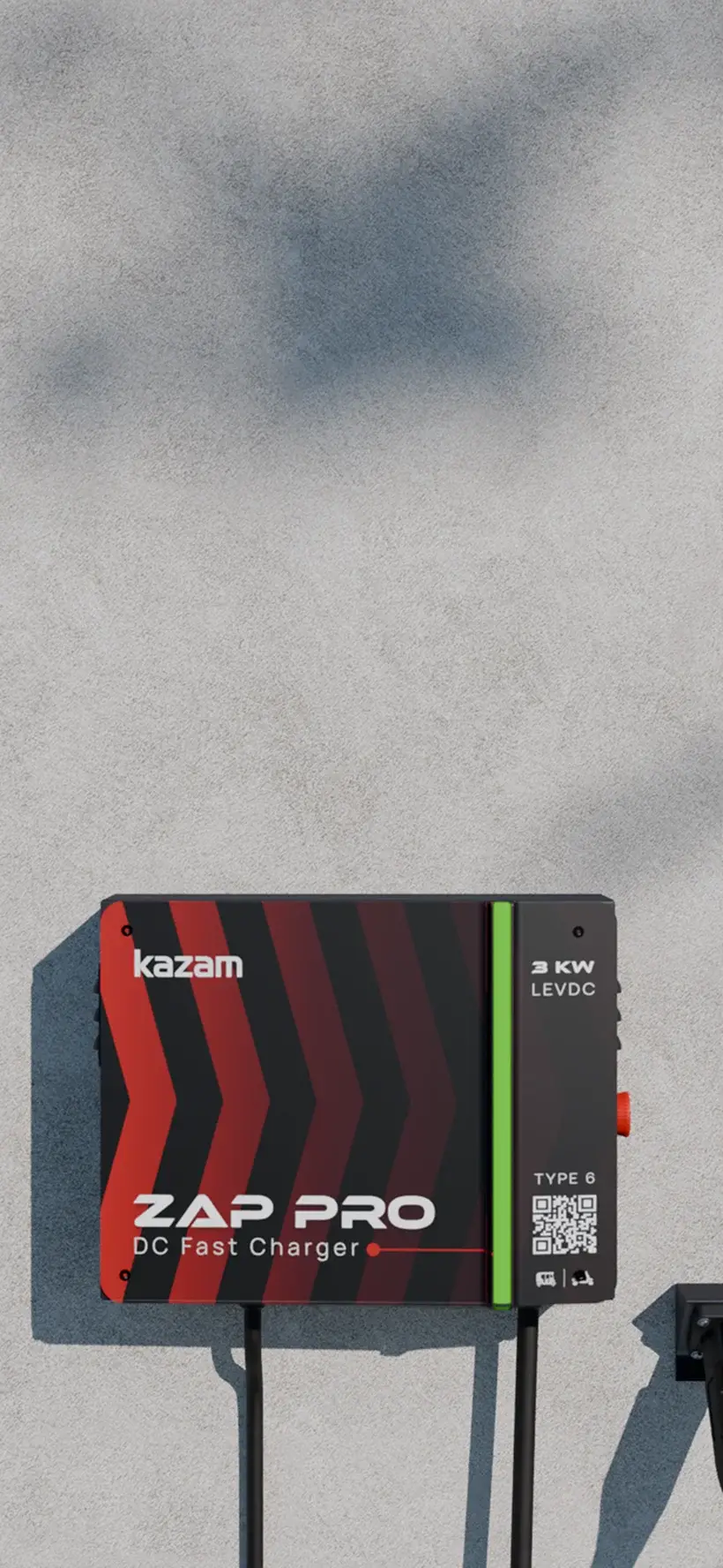 Kazam Zap Pro LEVDC Fast Charger for 2-wheelers and 3-wheelers - Mobile view